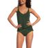 Women's Tulip Hem Tankini Top, Front