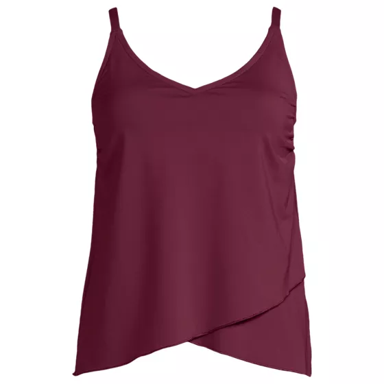 Women's Plus Size Tulip Hem Tankini Top  - primary