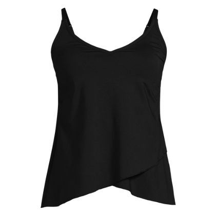 Women's Long Torso Tulip Hem Tankini Top - image 1