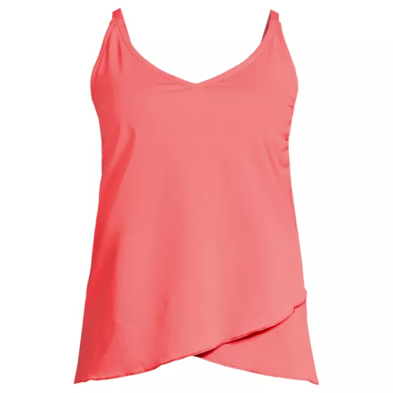 Women's Plus Size Tulip Hem Tankini Top  - primary