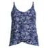 Women's Mastectomy Tulip Hem Tankini Top, Front