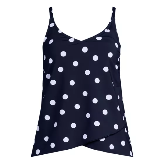 Women's Plus Size Long Torso Tulip Hem Tankini Top  - primary