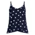 Women's Plus Size Long Torso Tulip Hem Tankini Top , Front
