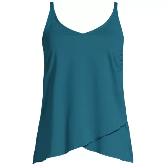 Women's Plus Size Tulip Hem Tankini Top  - primary