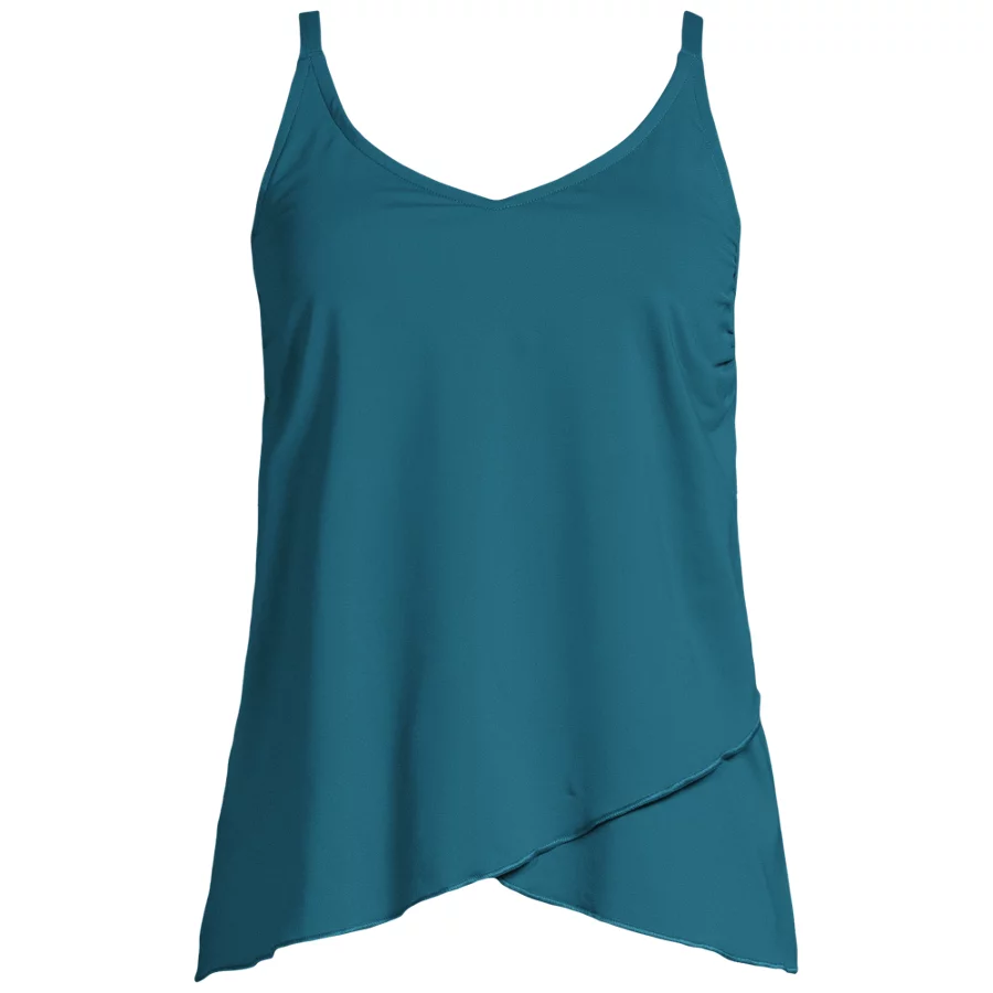 Women's Tulip Hem Tankini Top view 5