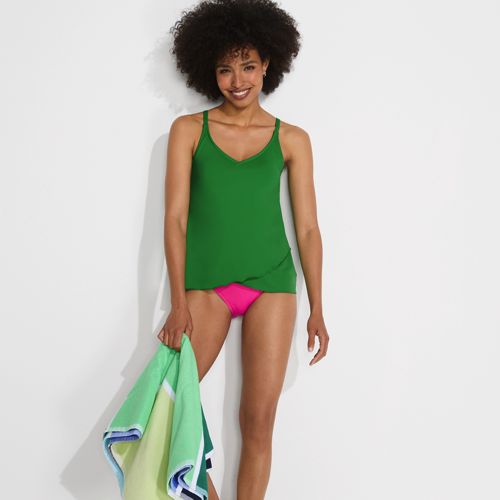 Women's Tulip Hem Tankini Top - image 4