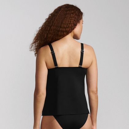 Women's Long Torso Tulip Hem Tankini Top - image 3