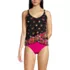 Women's V-Neck Tulip Hem Tankini Swimsuit Top, Front