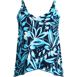 Women's V-Neck Tulip Hem Tankini Swimsuit Top, Front