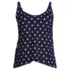 Women's D-Cup Chlorine Resistant Tulip Hem Tankini Swimsuit Top , Front