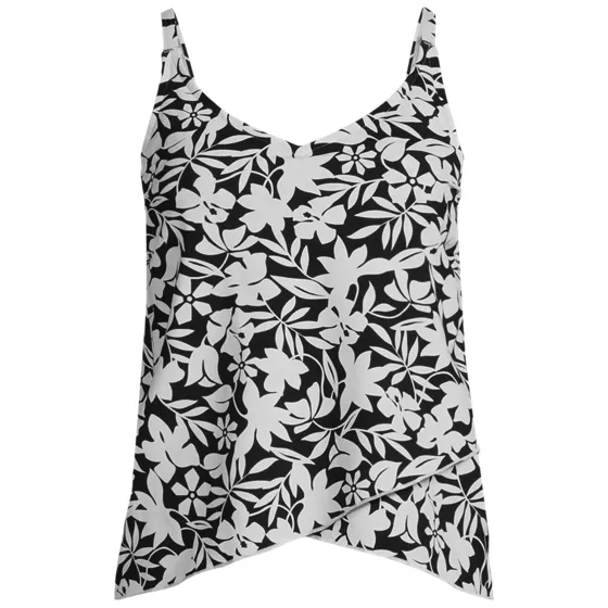 Women's Tulip Hem Tankini Top Print - primary