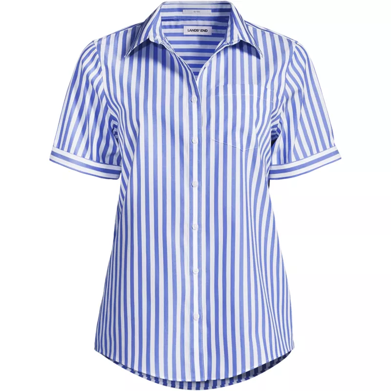 Women's Plus Size Wrinkle Free No Iron Shirt, Front