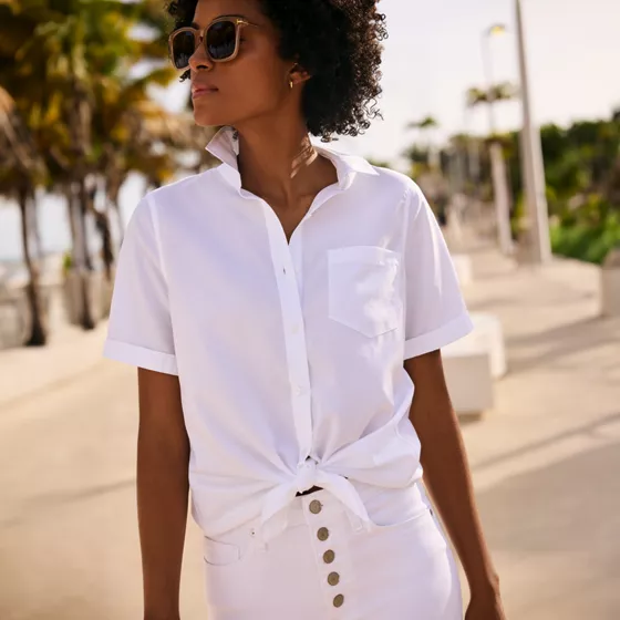 Women's Wrinkle Free No Iron Shirt - primary
