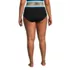 Women's Plus Size Chlorine Resistant Pocket High Waisted Bikini Swim Bottoms, Back