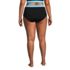 Women's Plus Size Chlorine Resistant Pocket High Waisted Bikini Swim Bottoms, Back