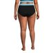 Women's Plus Size Chlorine Resistant Pocket High Waisted Bikini Swim Bottoms, Back