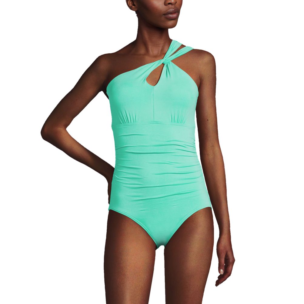 Women's Chlorine Resistant High Neck Multi Way One Piece Swimsuit