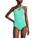 Women's Chlorine Resistant High Neck Multi Way One Piece Swimsuit, alternative image