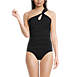 Women's Chlorine Resistant High Neck to One Shoulder Multi Way One Piece Swimsuit, alternative image