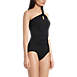 Women's Chlorine Resistant High Neck to One Shoulder Multi Way One Piece Swimsuit, alternative image