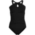 Women's Chlorine Resistant High Neck Multi Way One Piece Swimsuit, Front