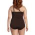 Women's Plus Size Chlorine Resistant High Neck Multi Way One Piece Swimsuit, alternative image