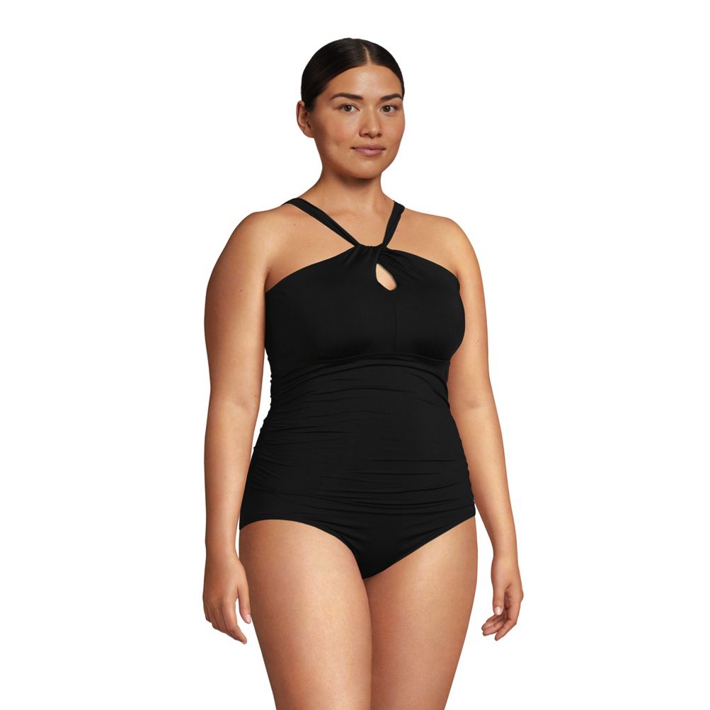Women's Plus Size Chlorine Resistant High Neck Multi Way One