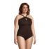 Women's Plus Size Chlorine Resistant High Neck Multi Way One Piece Swimsuit, alternative image