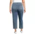 Women's Plus Size Starfish High Rise Knit Denim Straight Crop Jeans, Back