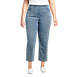 Women's Plus Size Starfish High Rise Pull On Knit Denim Straight Crop Jeans, Front
