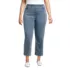 Women's Plus Size Starfish High Rise Knit Denim Straight Crop Jeans, Front