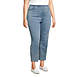 Women's Plus Size Starfish High Rise Pull On Knit Denim Straight Crop Jeans, alternative image