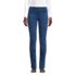 Women's Starfish Mid Rise Knit Denim Straight Jeans, Front