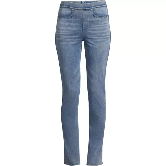 Women's Plus Size Starfish High Rise Knit Denim Straight Jeans - primary