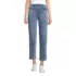 Women's Starfish High Rise Knit Denim Straight Crop Jeans, Front