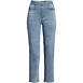 Women's Starfish High Rise Pull On Knit Denim Straight Crop Jeans, Front