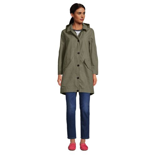 Women's Water Resistant Waxed Cotton Parka