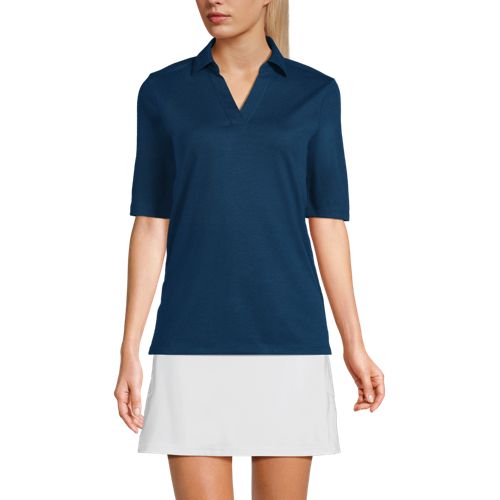 Women's Performance Elbow Sleeve Pique Polo - image 3
