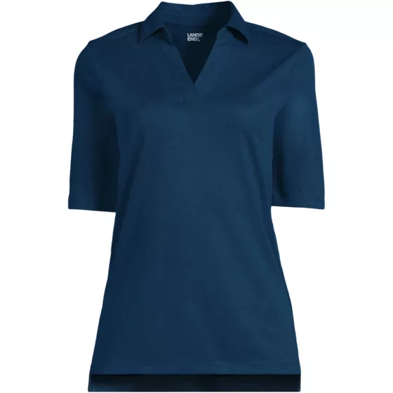 Women's Performance Elbow Sleeve Pique Polo - primary
