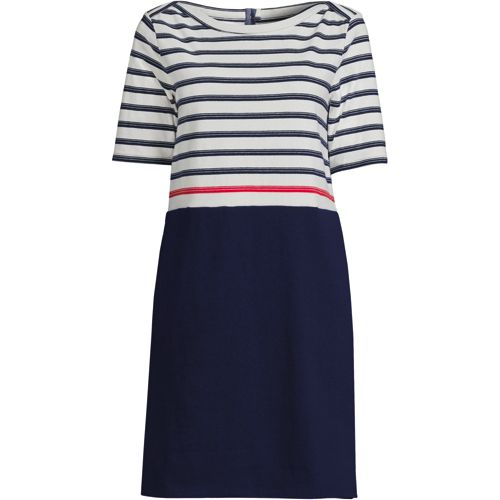 Robe Héritage en Coton Manches aux Coudes, Femme Stature Standard image number 1