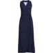 Women's Plus Size Light Weight Cotton Modal Sleeveless Surplice Maxi Dress, Front