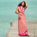 Women's Light Weight Cotton Modal Sleeveless Surplice Maxi Dress, alternative image