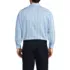 Men's Big and Tall Pattern No Iron Supima Pinpoint Straight Collar, Back