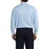 Men's Big and Tall Pattern No Iron Supima Pinpoint Straight Collar, Back