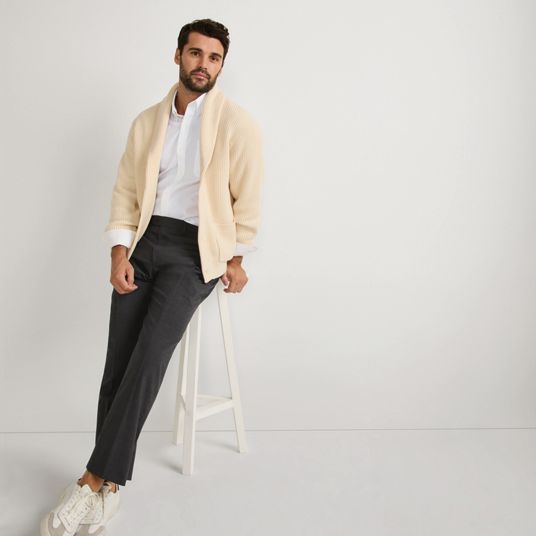 lands end mens white dress shirts Mens White Tailored Fit Dress Shirts