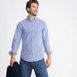 Men's Tall Tailored Fit No Iron Pattern Supima Cotton Pinpoint Buttondown Collar Dress Shirt, alternative image