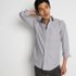 Men's Tall Tailored Fit No Iron Pattern Supima Cotton Pinpoint Buttondown Collar Dress Shirt, alternative image