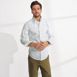 Men's Tall Tailored Fit No Iron Pattern Supima Cotton Oxford Dress Shirt, alternative image