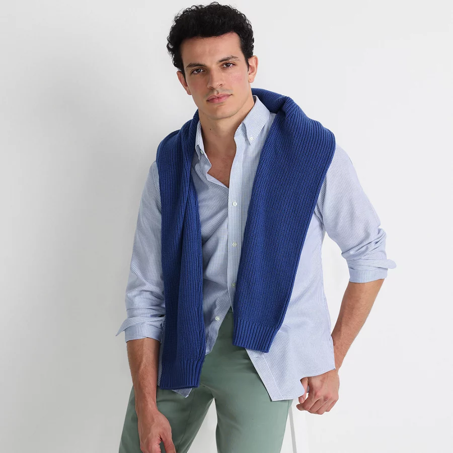 No Iron Supima Oxford Dress Shirt view 6
