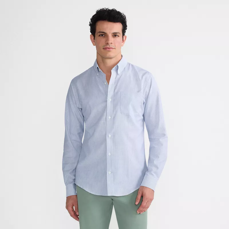 Tall No Iron Supima Oxford Dress Shirt, Front